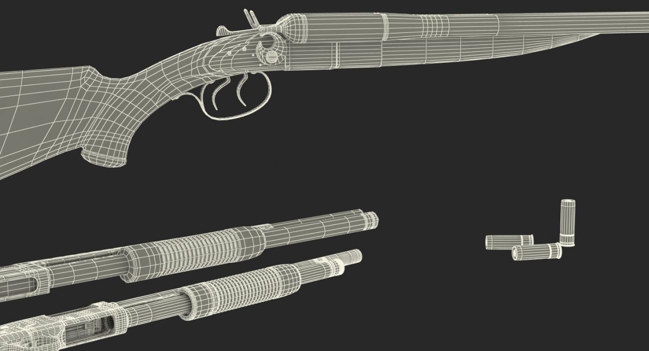 Shotguns Collection 3D model