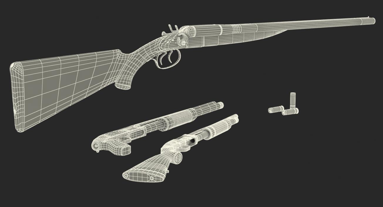 Shotguns Collection 3D model