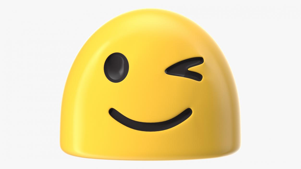 3D Winking Face Android Emoji