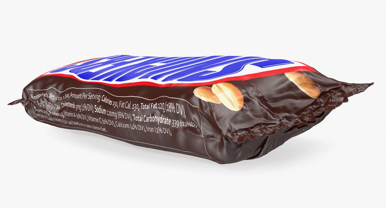 Snickers Chocolate Bar 3D