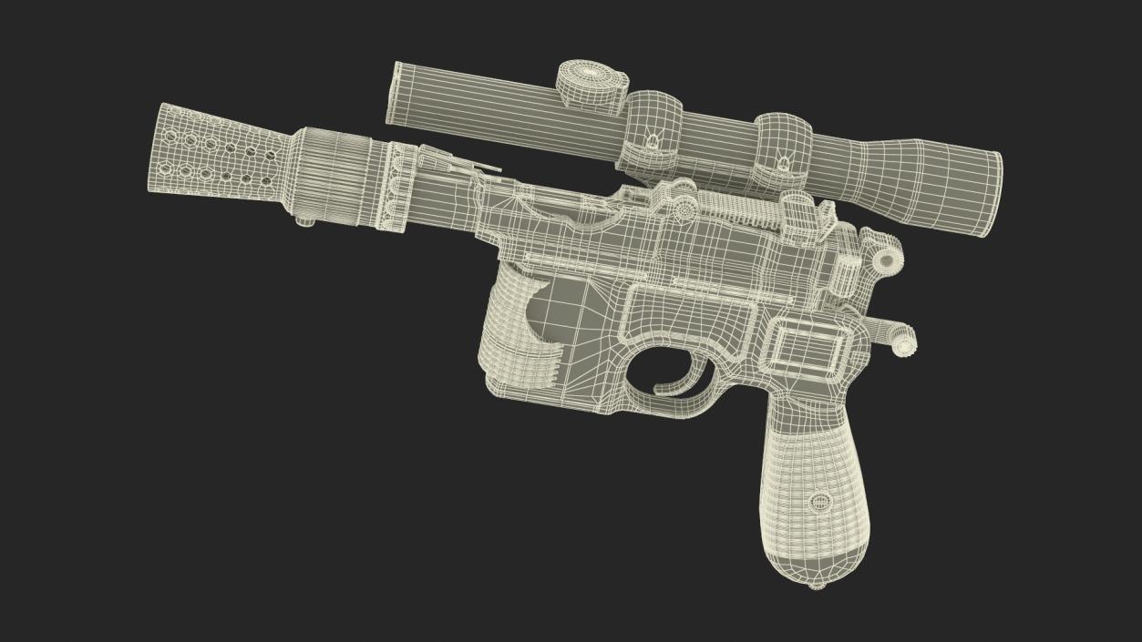 3D Han Solo Blaster