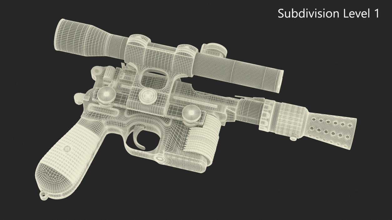 3D Han Solo Blaster