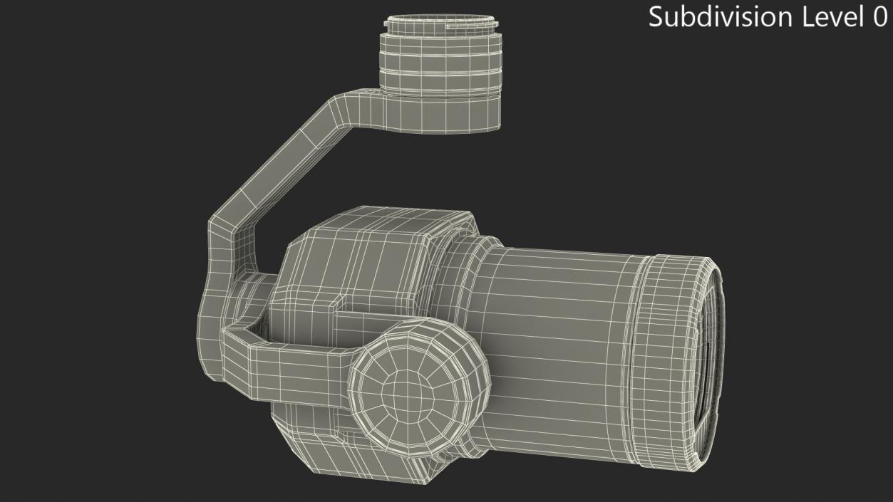 DJI Zenmuse X7 Camera and 3-Axis Gimbal 3D model