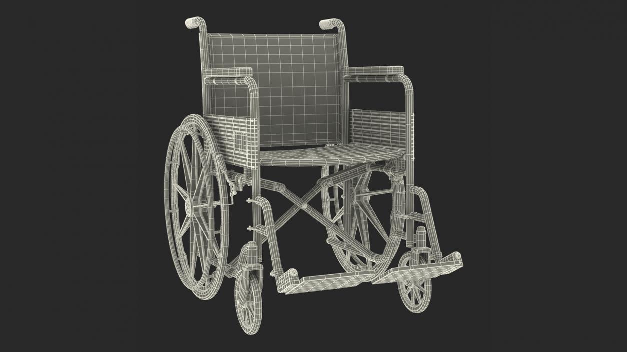 3D Rigged Old Man with Wheelchair Collection