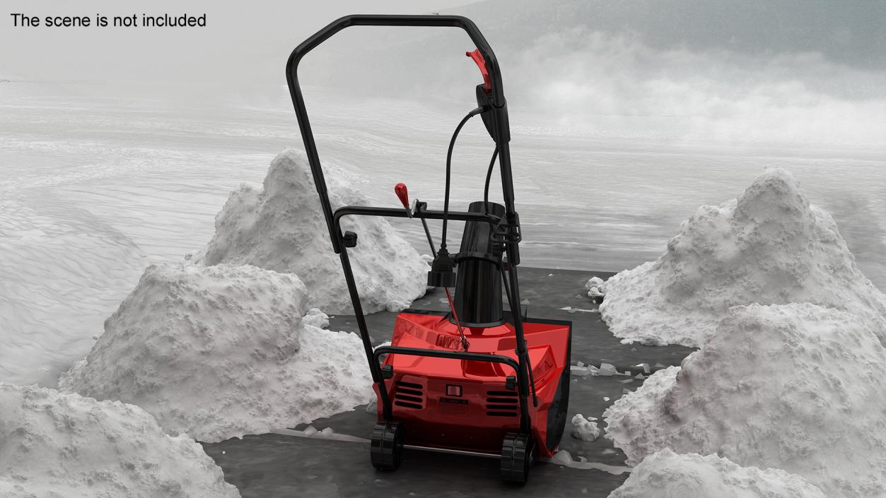 Corded Electric Snow Blower 3D