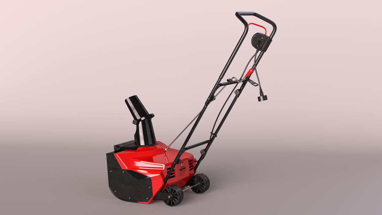 Corded Electric Snow Blower 3D