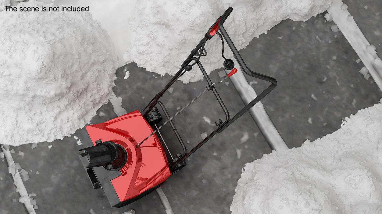 Corded Electric Snow Blower 3D