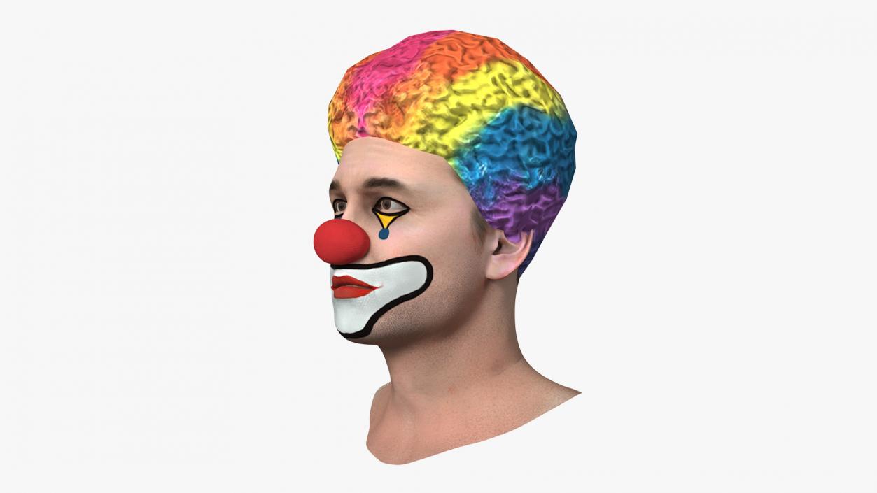 3D model Mens Clown Head