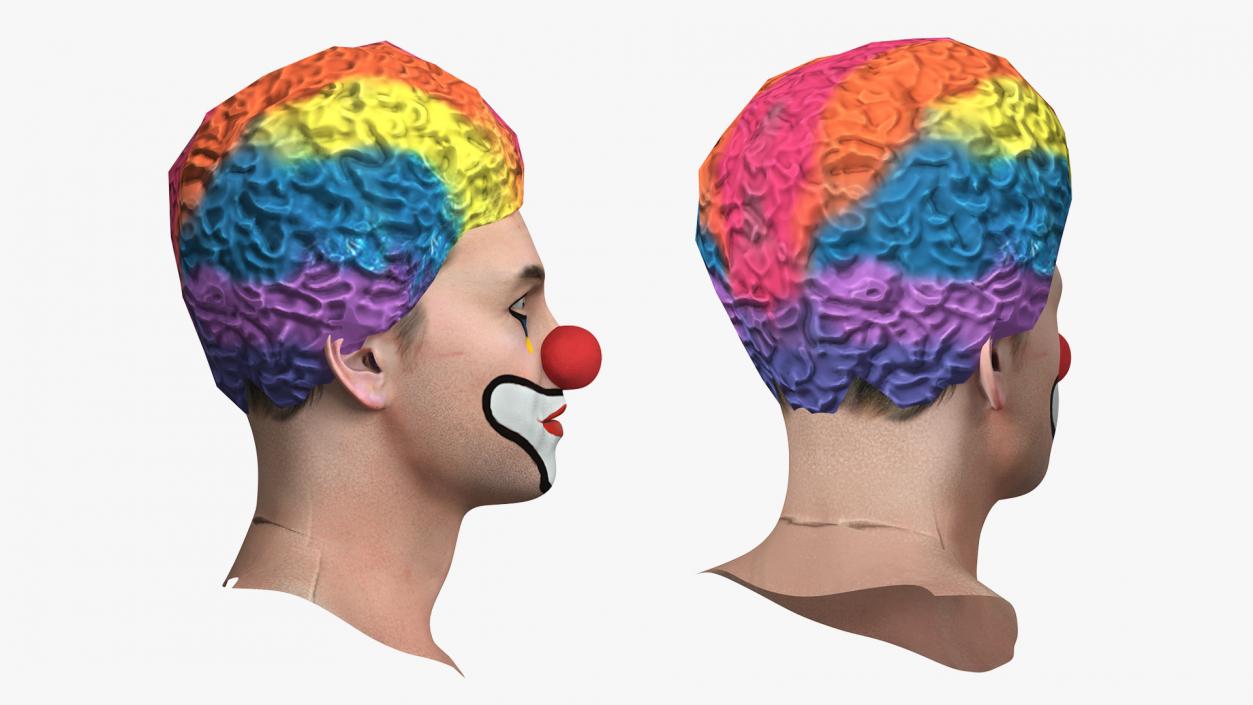 3D model Mens Clown Head