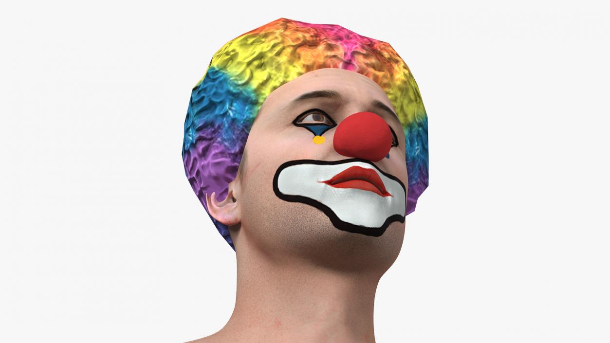 3D model Mens Clown Head