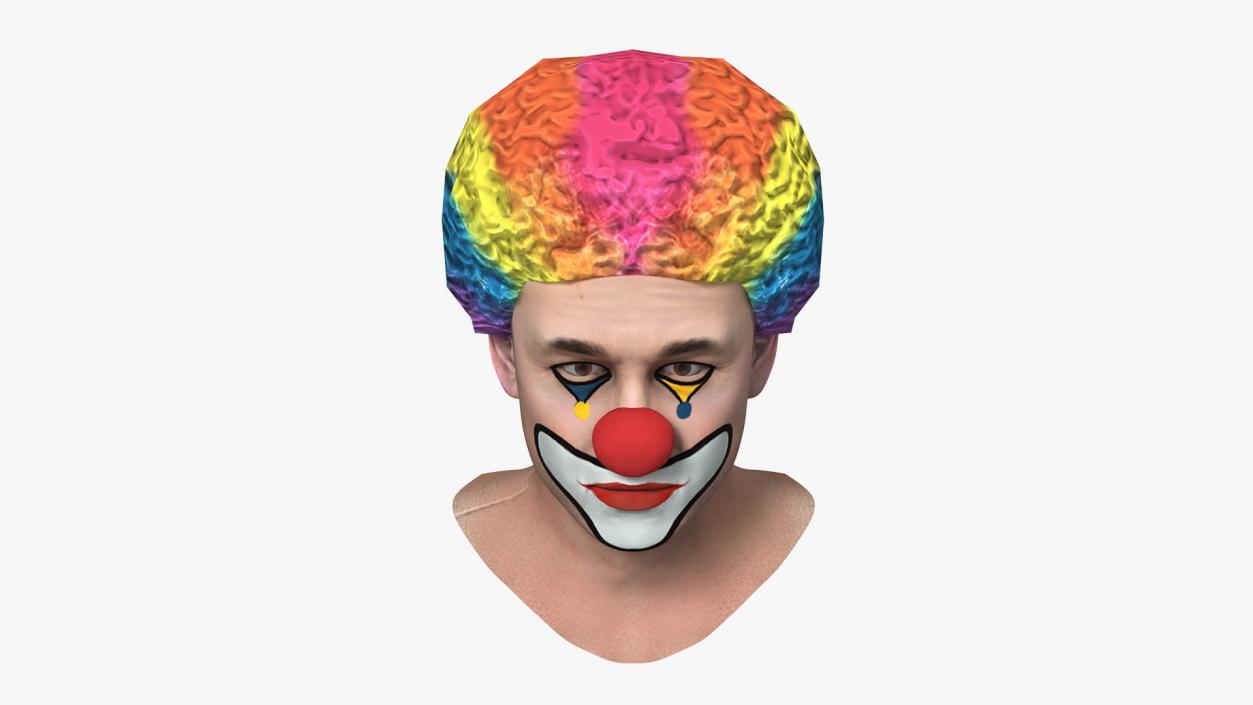 3D model Mens Clown Head