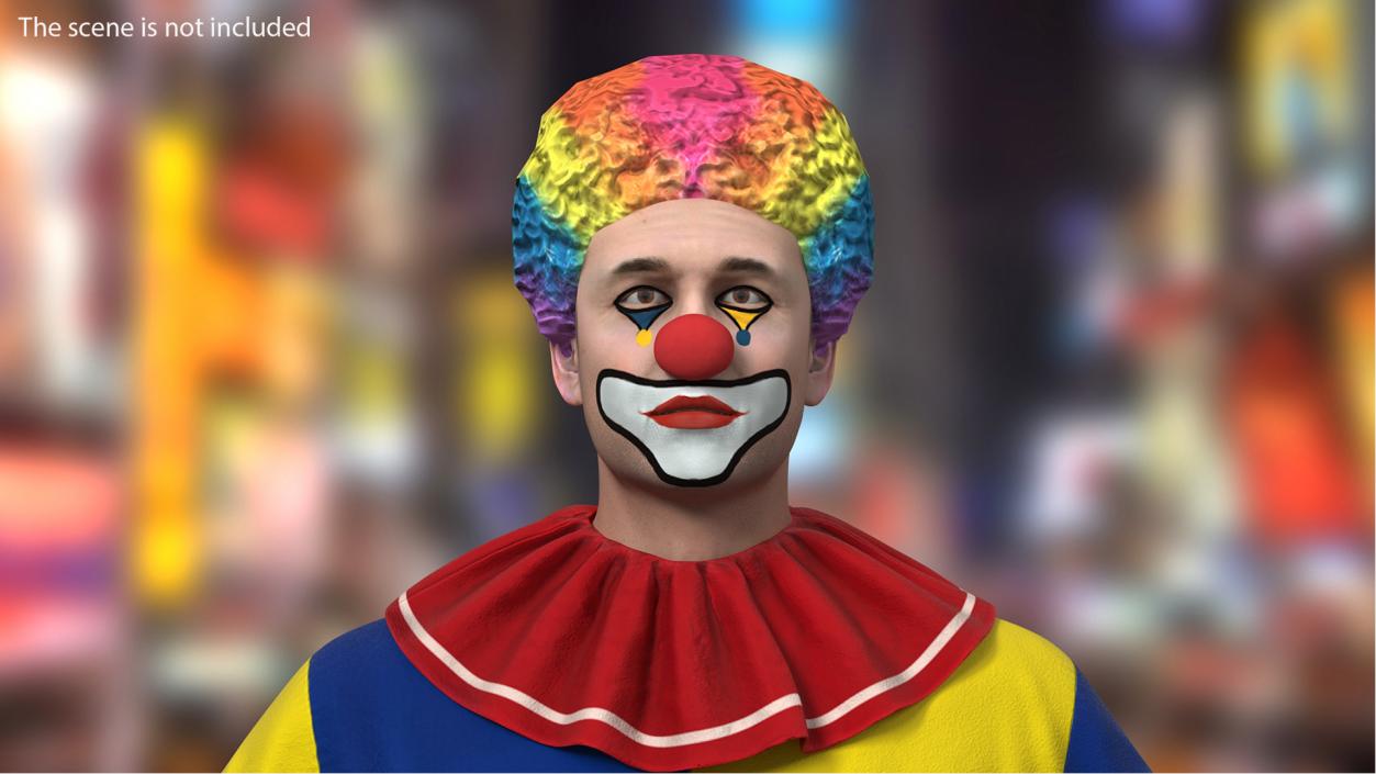 3D model Mens Clown Head