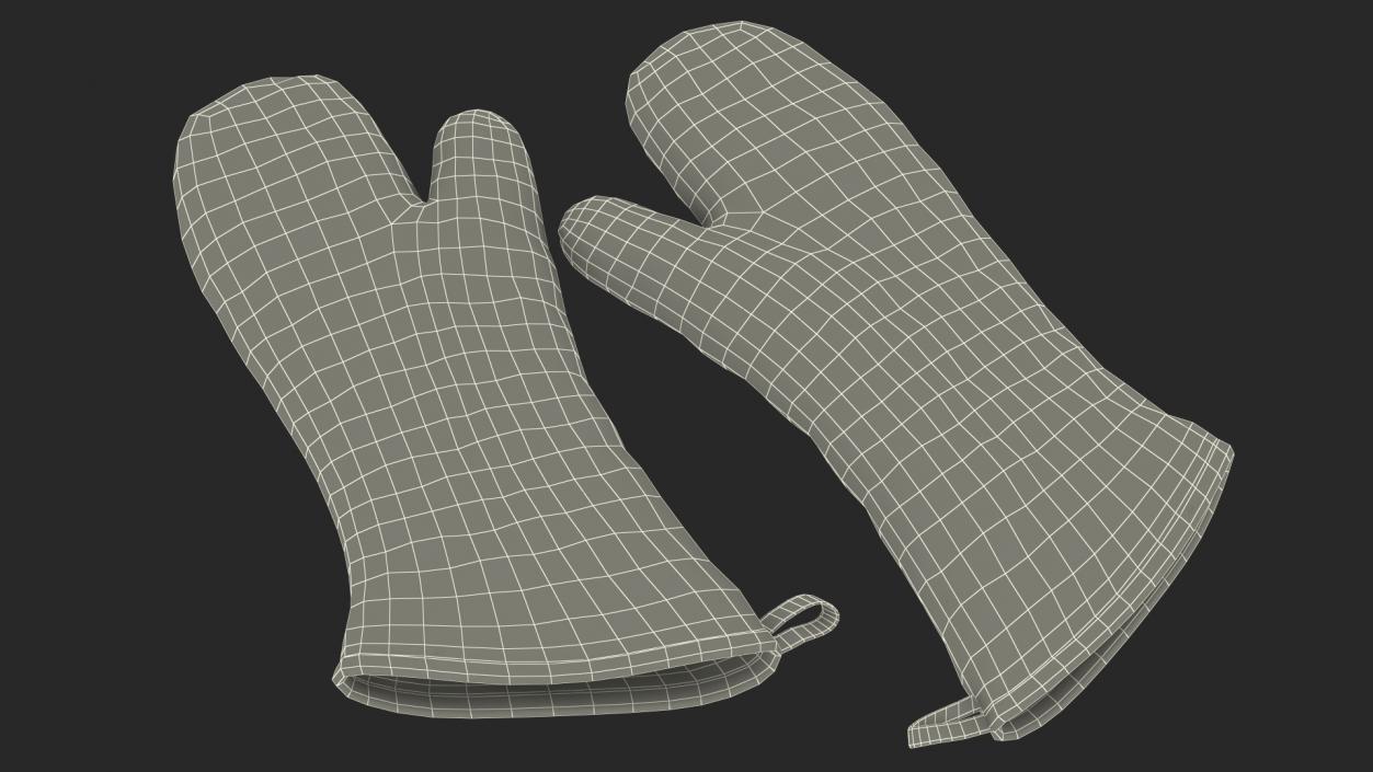 3D model Flame Oven Mitt