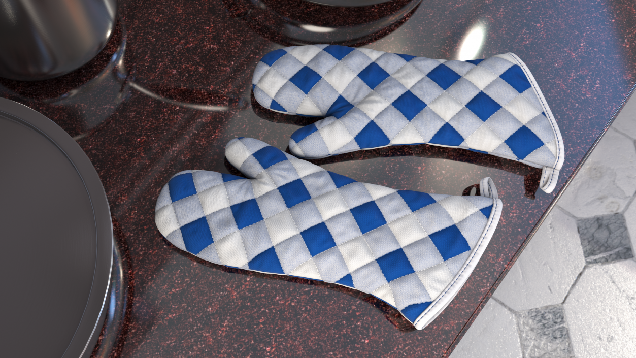 3D model Flame Oven Mitt