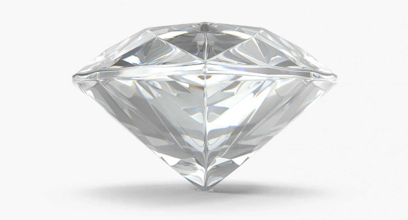 3D Pear Shape Diamonds Set model