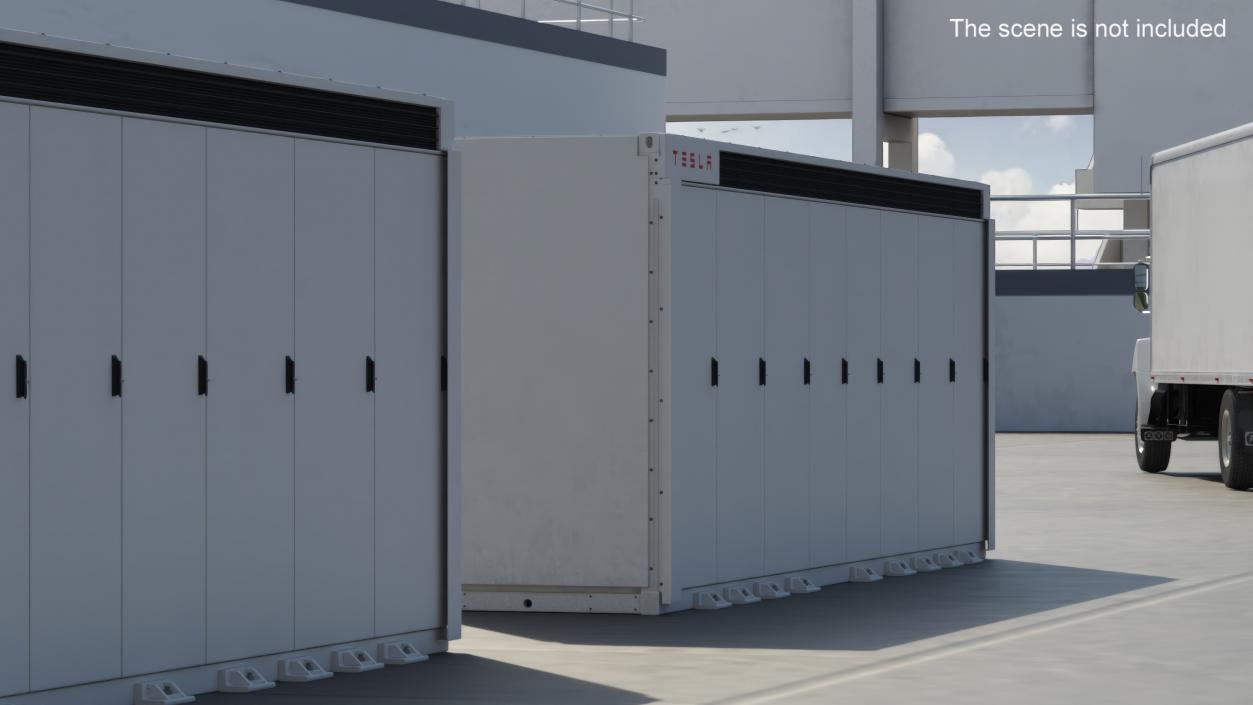 Energy Storage Tesla Megapack 3D model