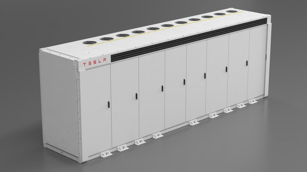 Energy Storage Tesla Megapack 3D model