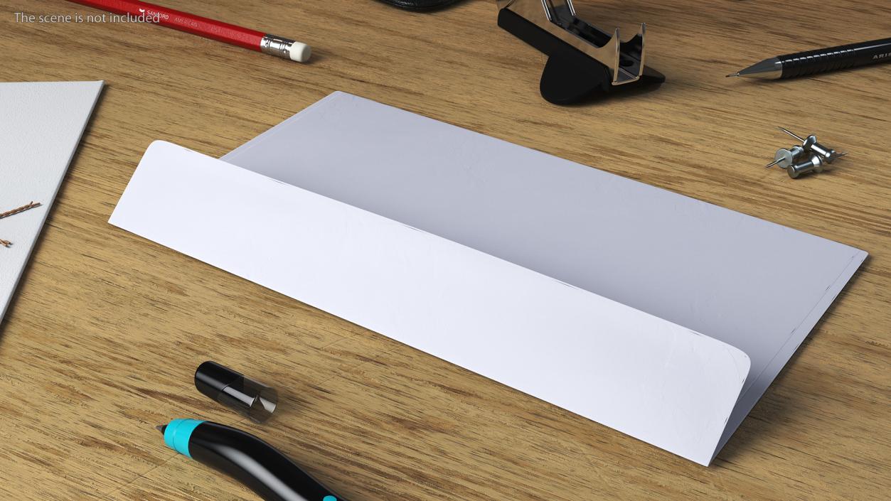 White DL Envelope 3D