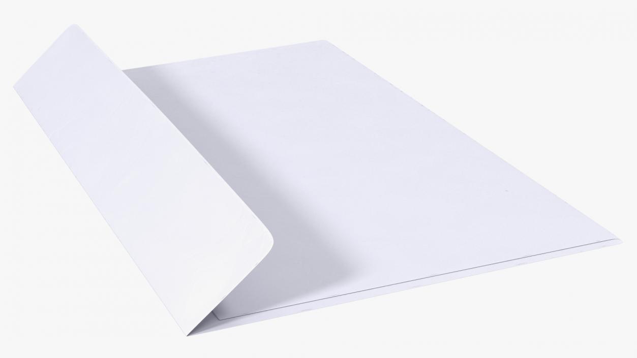 White DL Envelope 3D