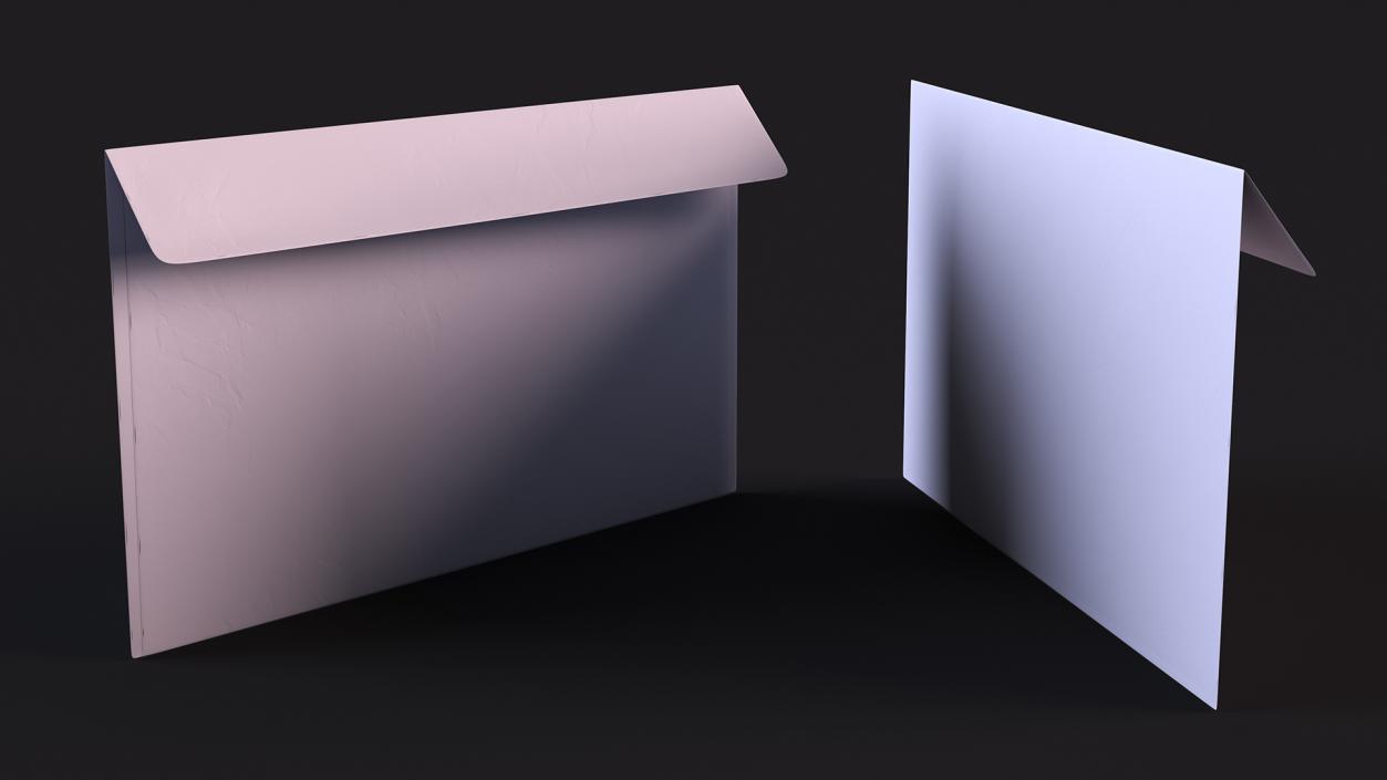 White DL Envelope 3D