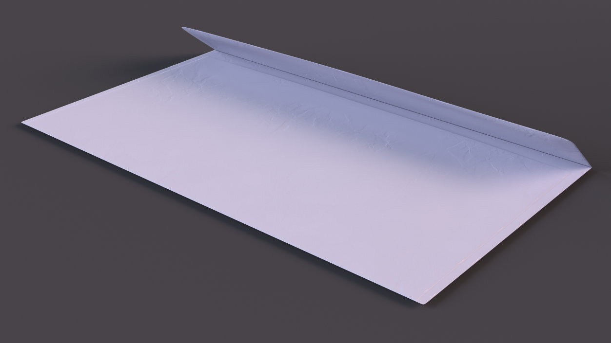 White DL Envelope 3D