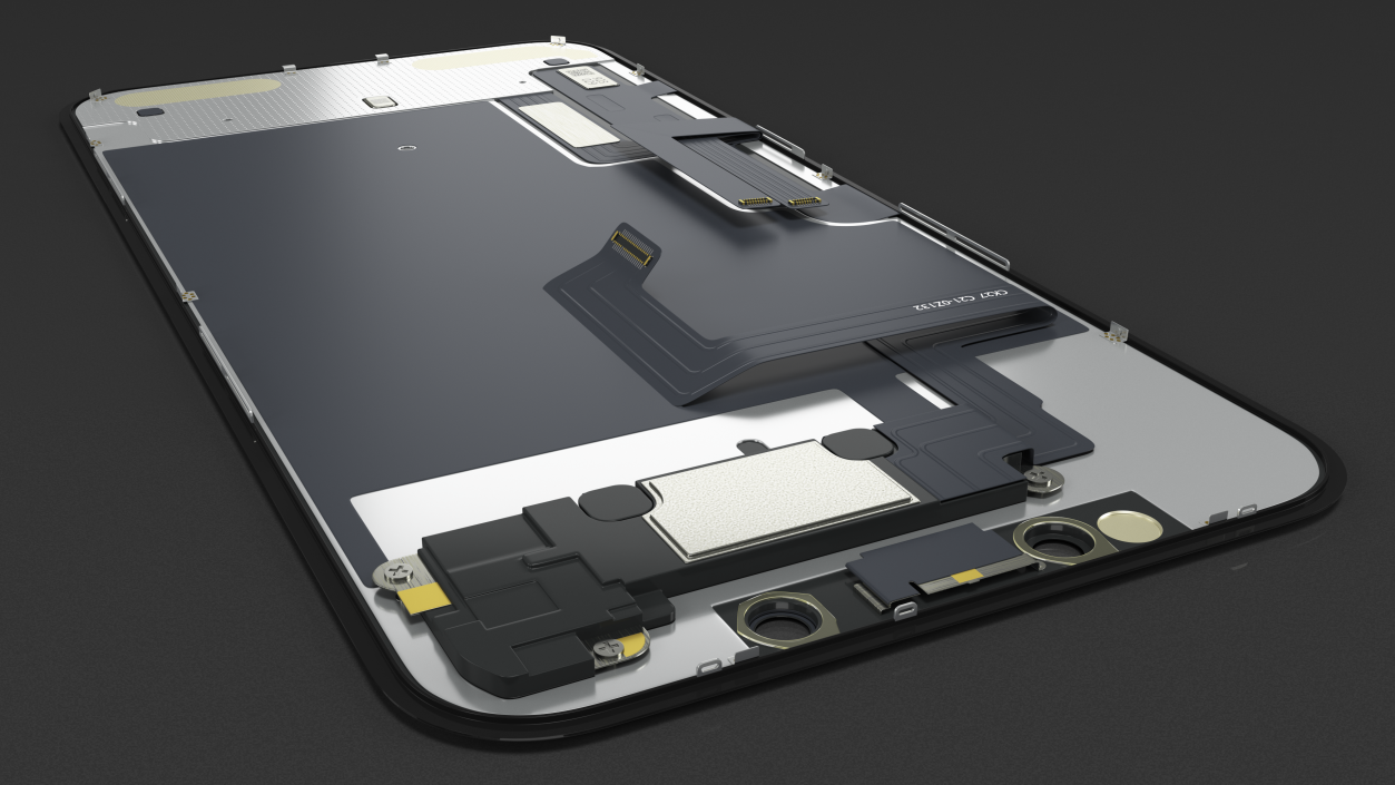 Smartphone LCD Display with Touchscreen 3D model