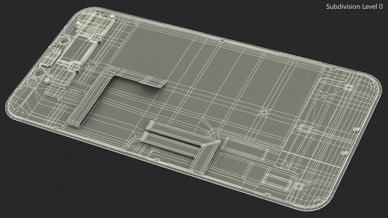 Smartphone LCD Display with Touchscreen 3D model