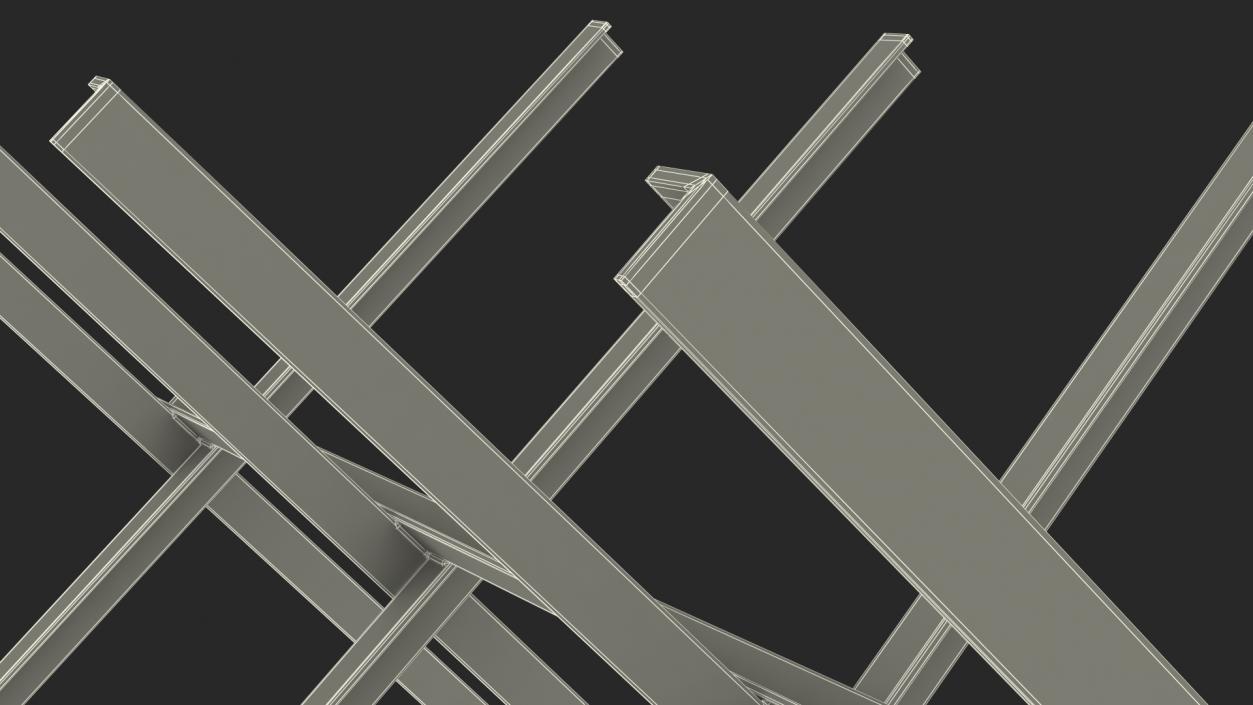 Makeshift Metal Barricade Old 3D model