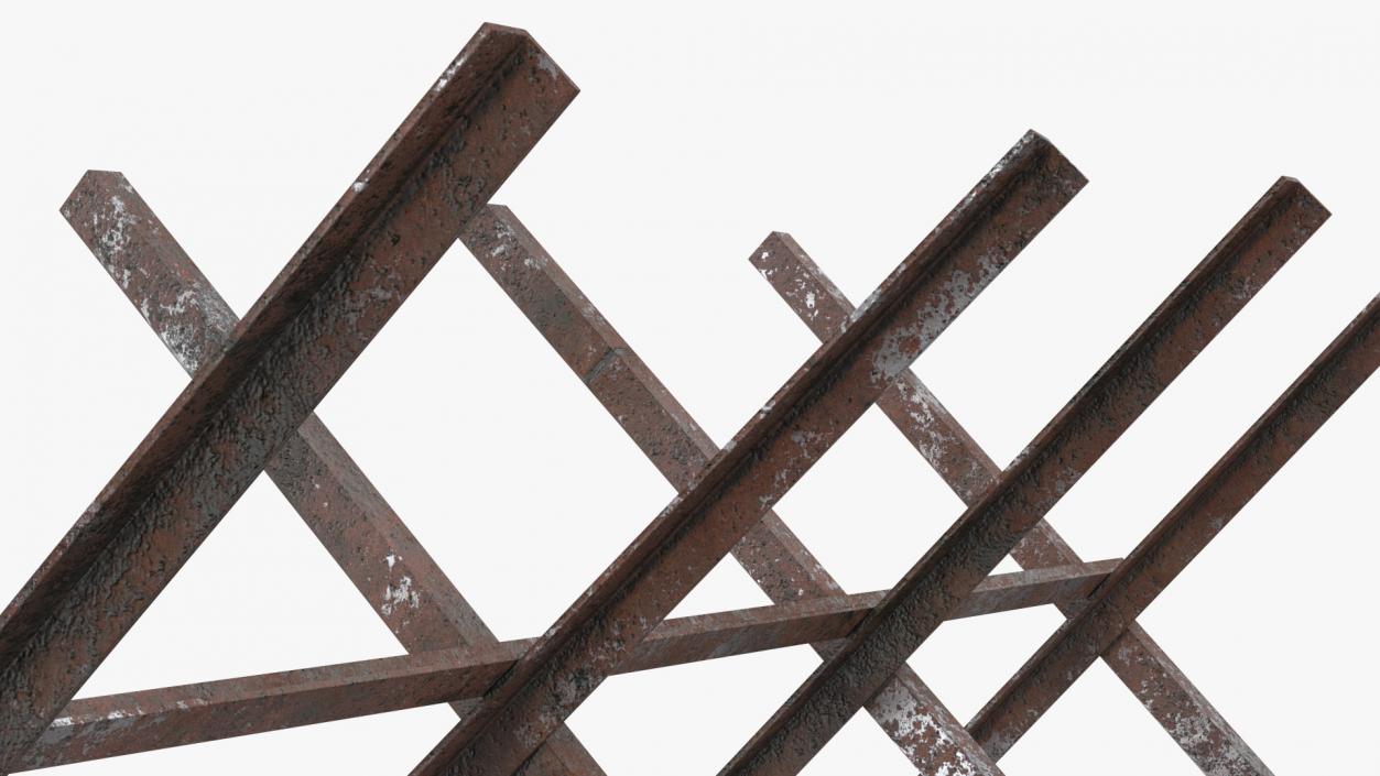 Makeshift Metal Barricade Old 3D model