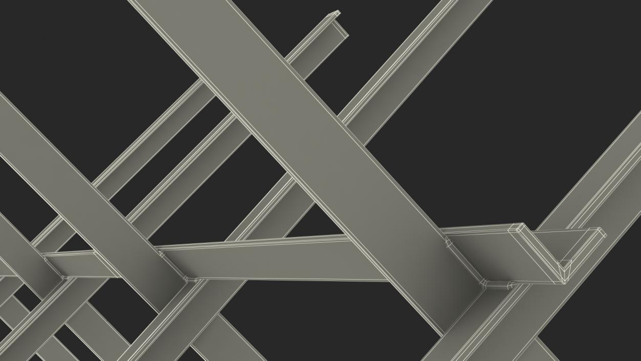 Makeshift Metal Barricade Old 3D model