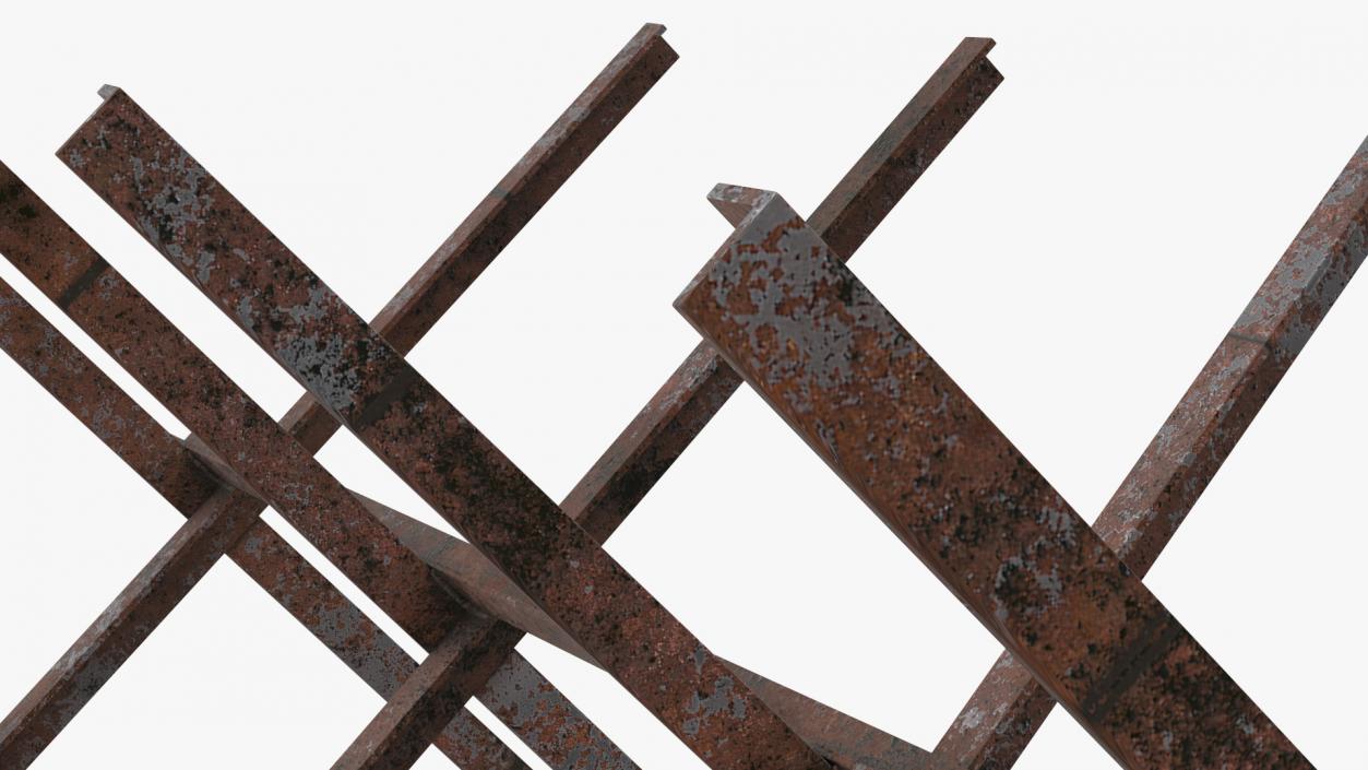 Makeshift Metal Barricade Old 3D model