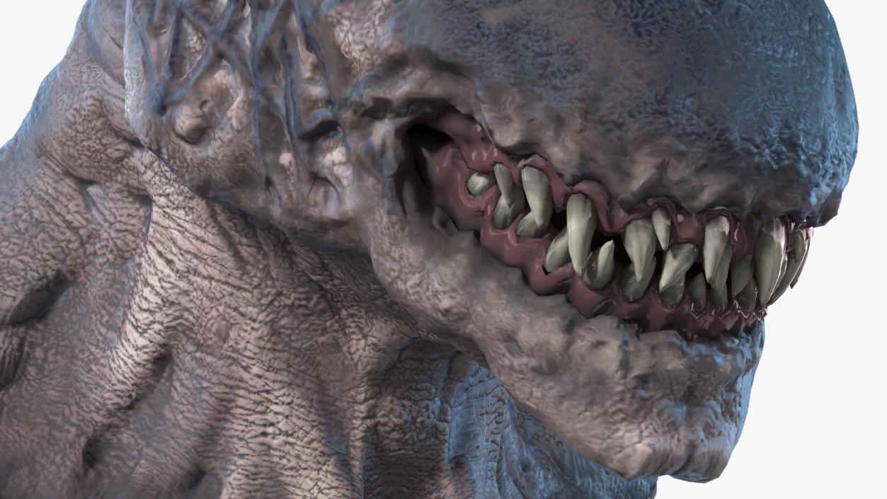 3D Monster Creature Head