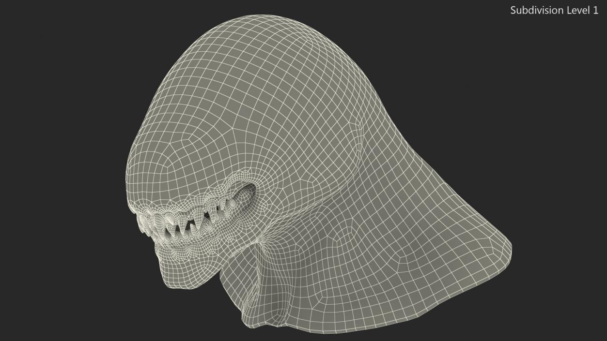 3D Monster Creature Head