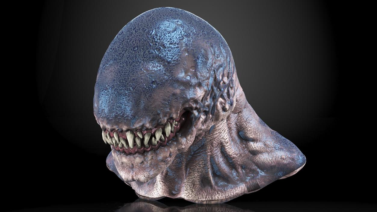 3D Monster Creature Head