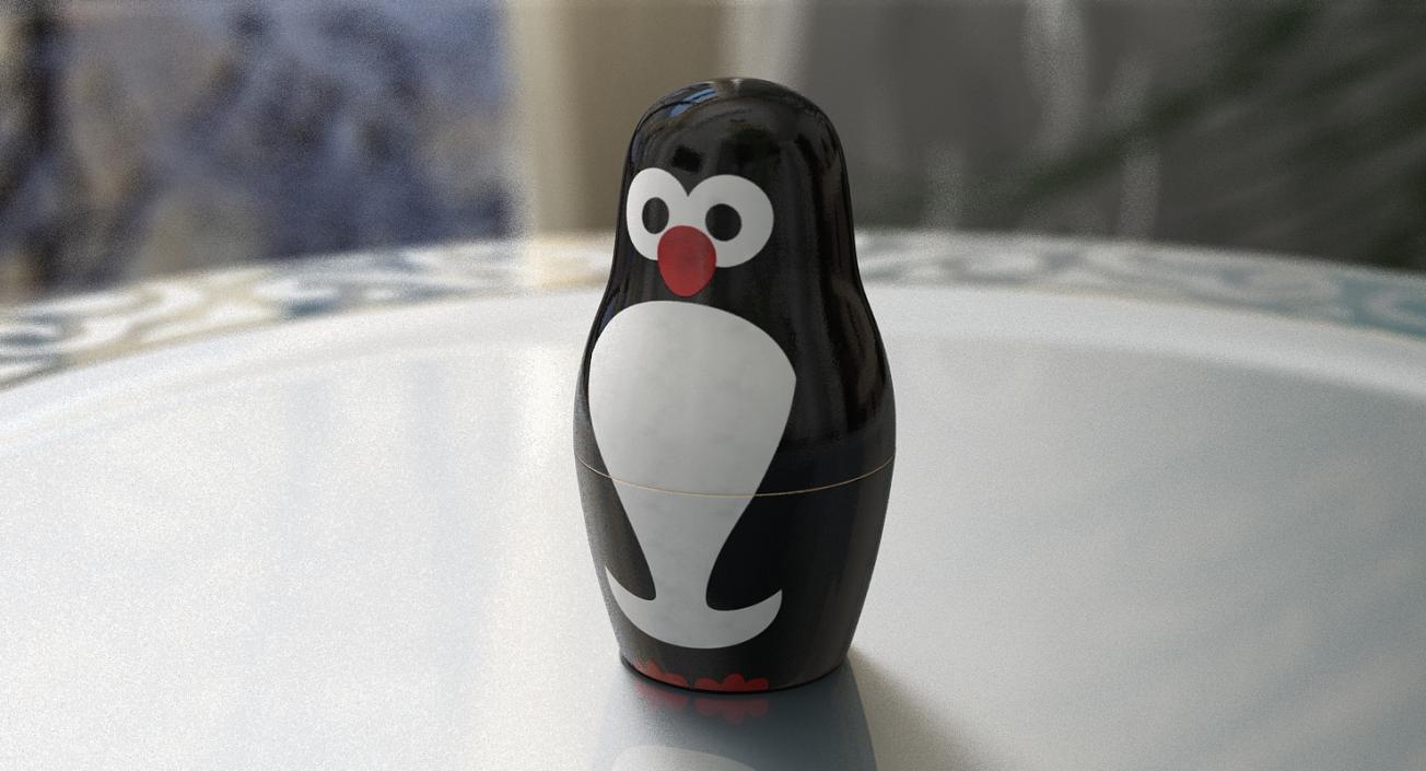 3D Penguin Nesting Matryoshka