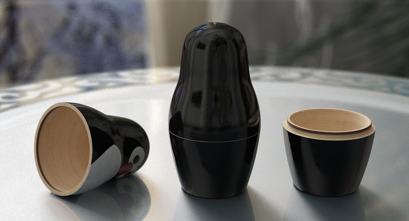 3D Penguin Nesting Matryoshka