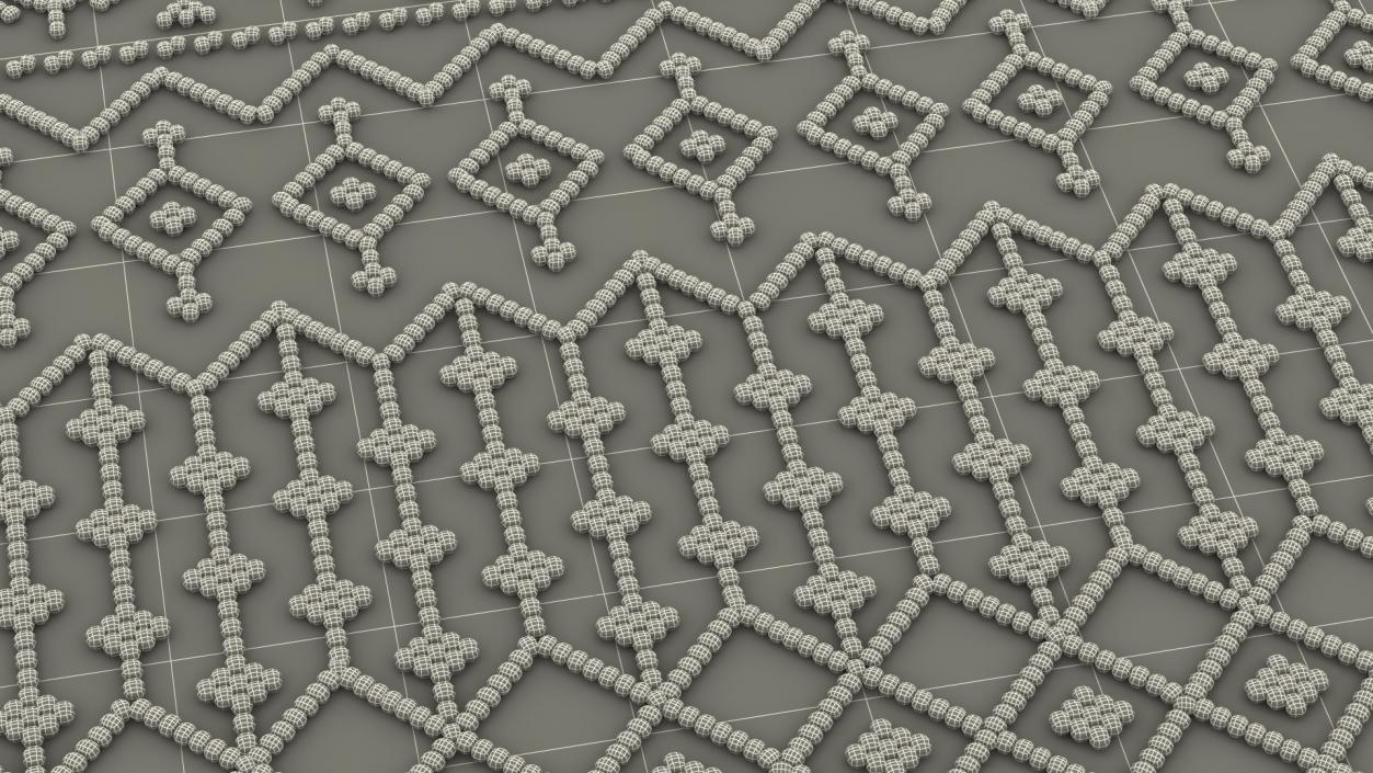 Modern Wool Rug White(1) 3D model