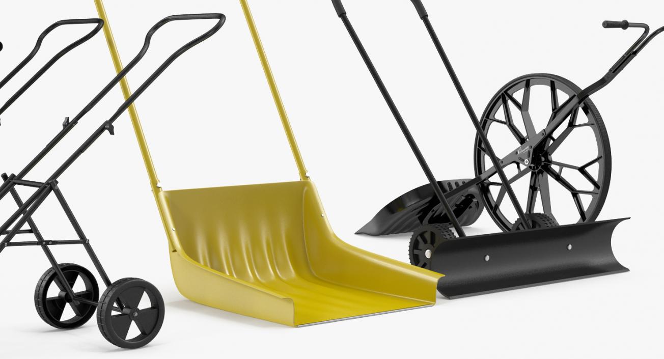 3D Snow Shovels Collection model