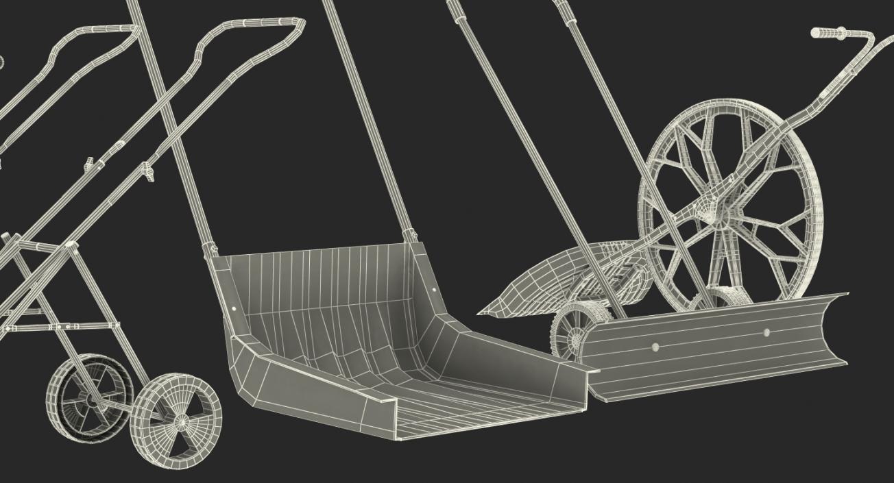 3D Snow Shovels Collection model