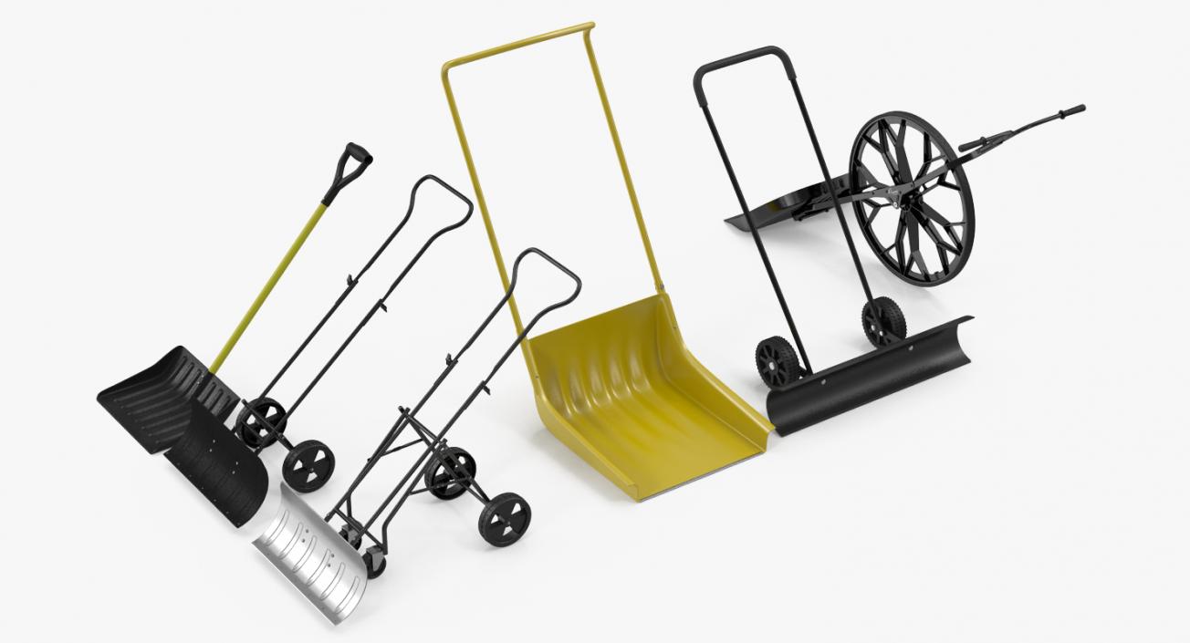 3D Snow Shovels Collection model