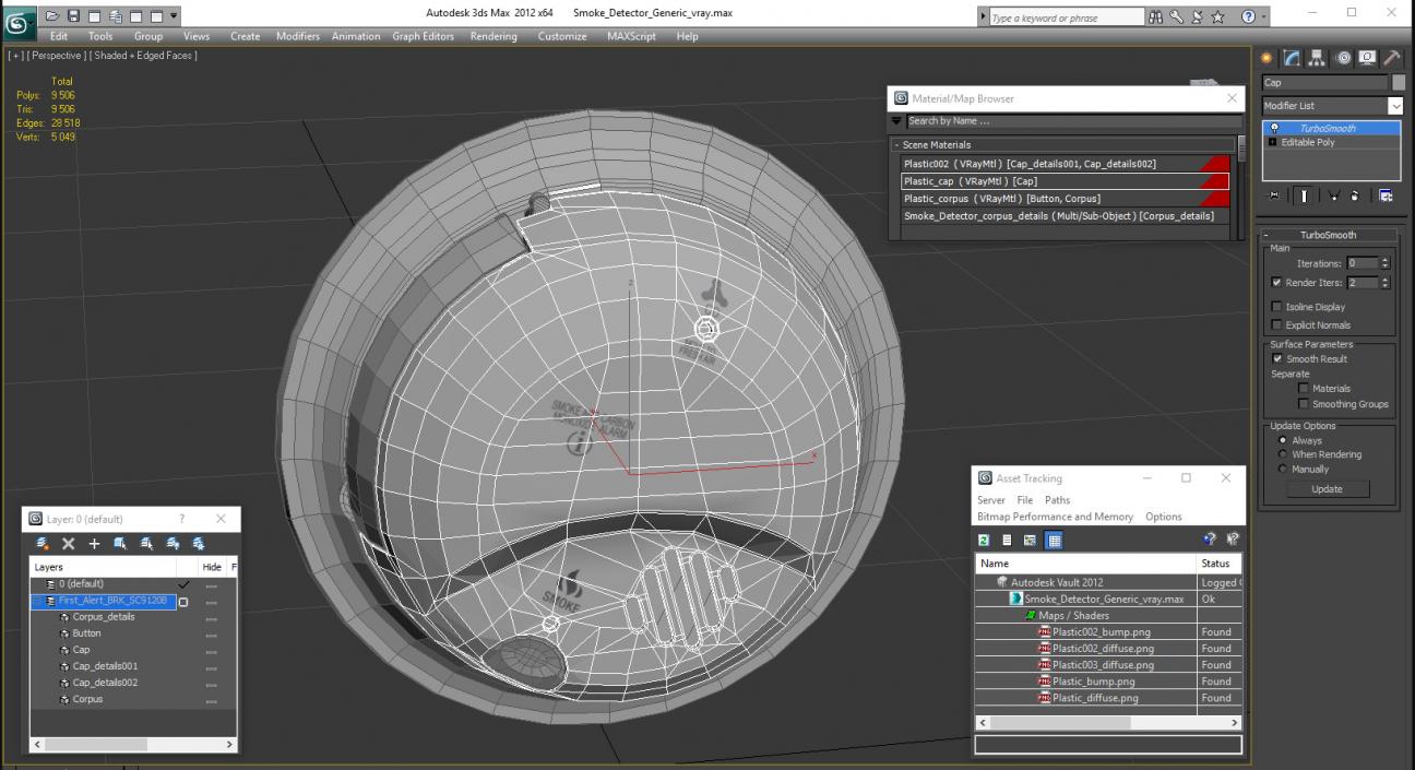 Smoke Detector Generic 3D