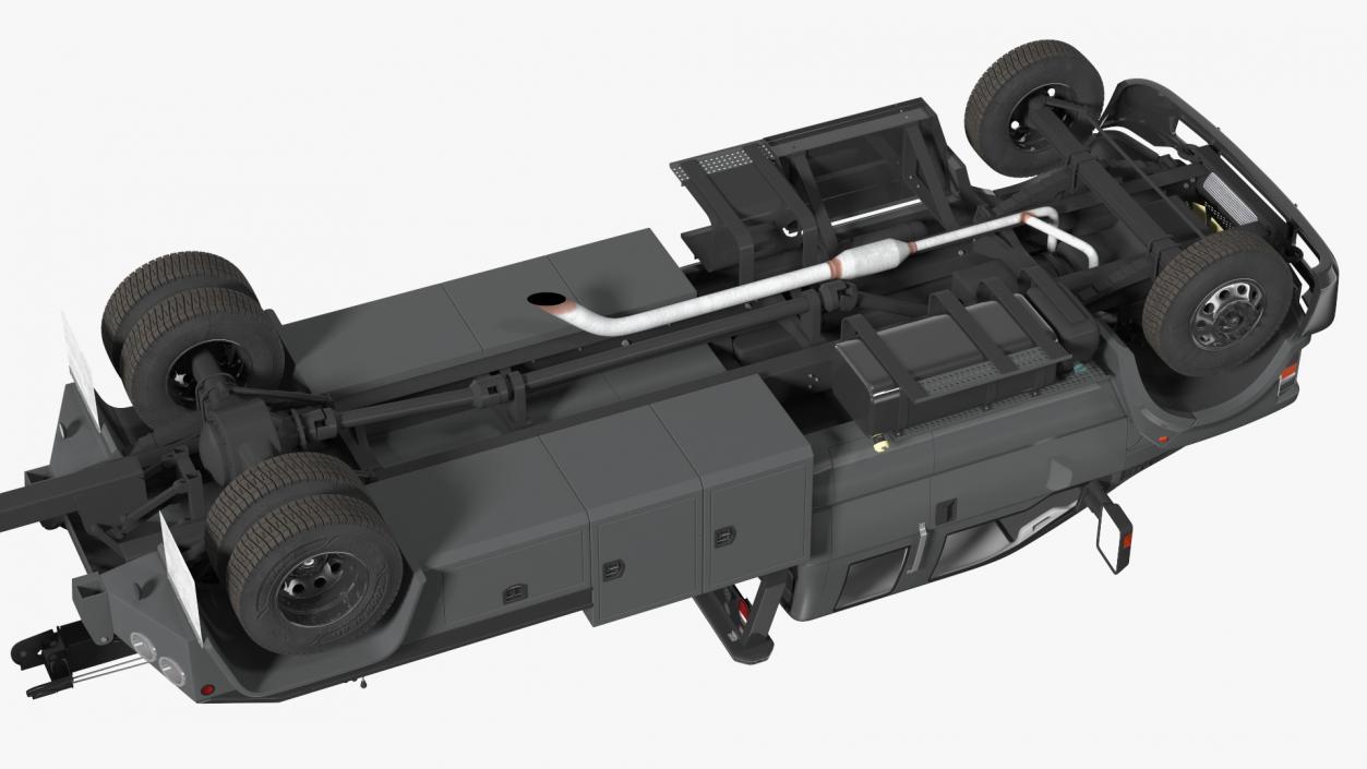 3D Car Tow Truck with Transportable Car