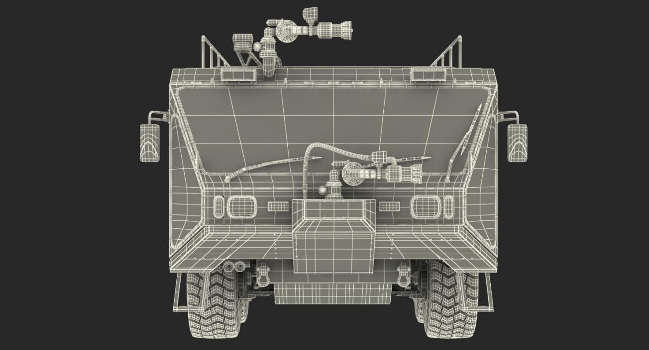 3D Oshkosh Striker 4500 Aircraft Rescue and Firefighting Vehicle