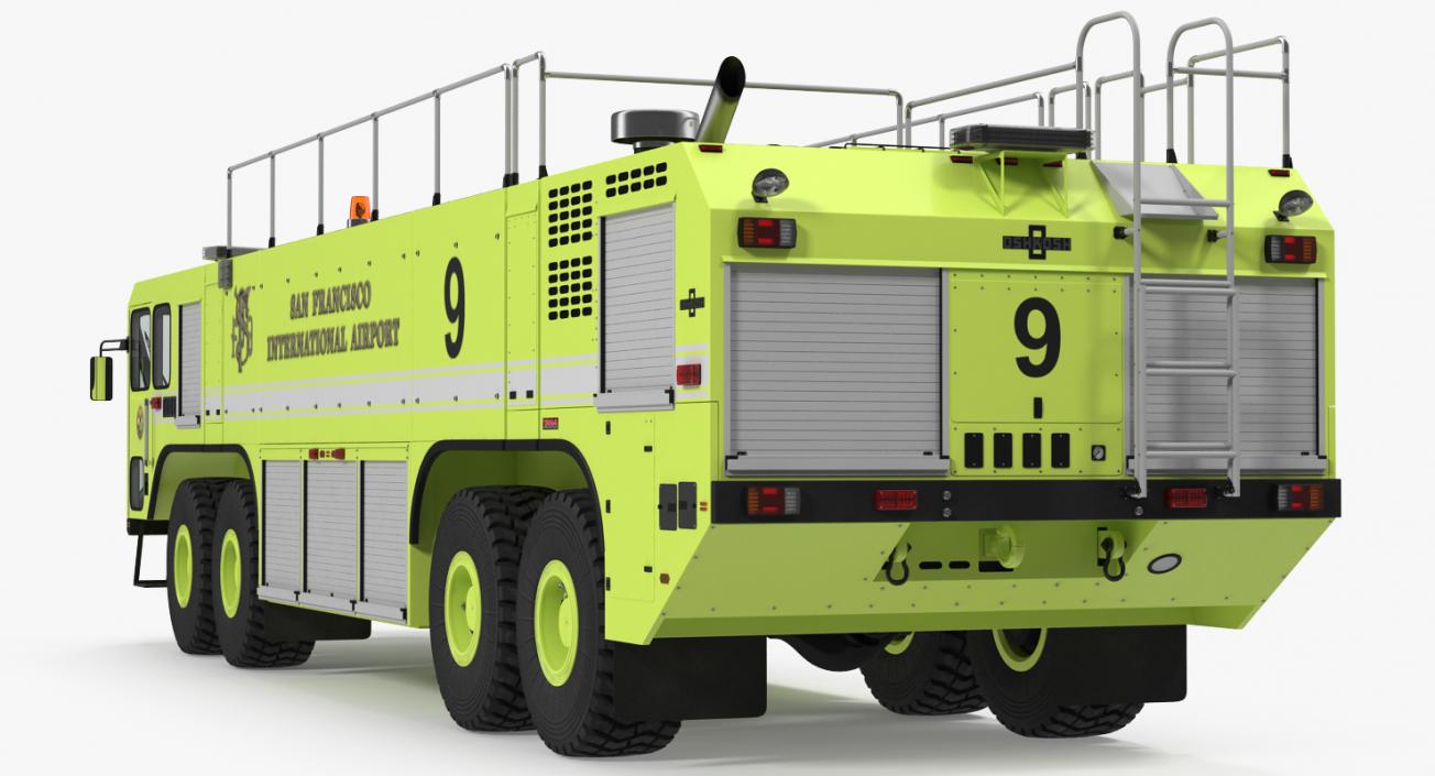 3D Oshkosh Striker 4500 Aircraft Rescue and Firefighting Vehicle