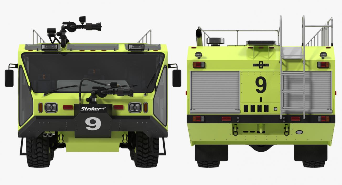 3D Oshkosh Striker 4500 Aircraft Rescue and Firefighting Vehicle