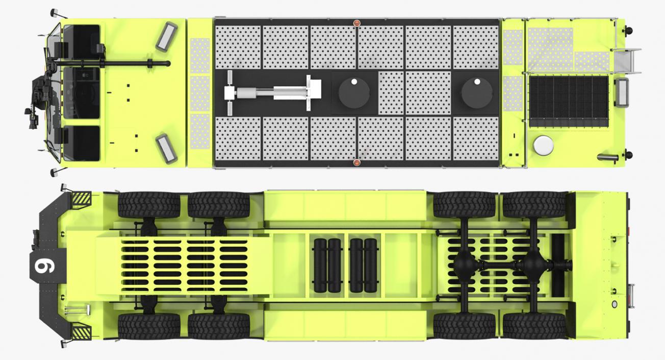 3D Oshkosh Striker 4500 Aircraft Rescue and Firefighting Vehicle