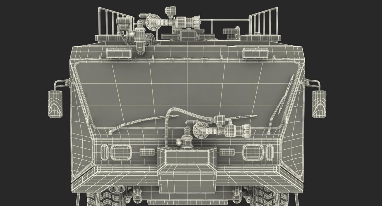 3D Oshkosh Striker 4500 Aircraft Rescue and Firefighting Vehicle