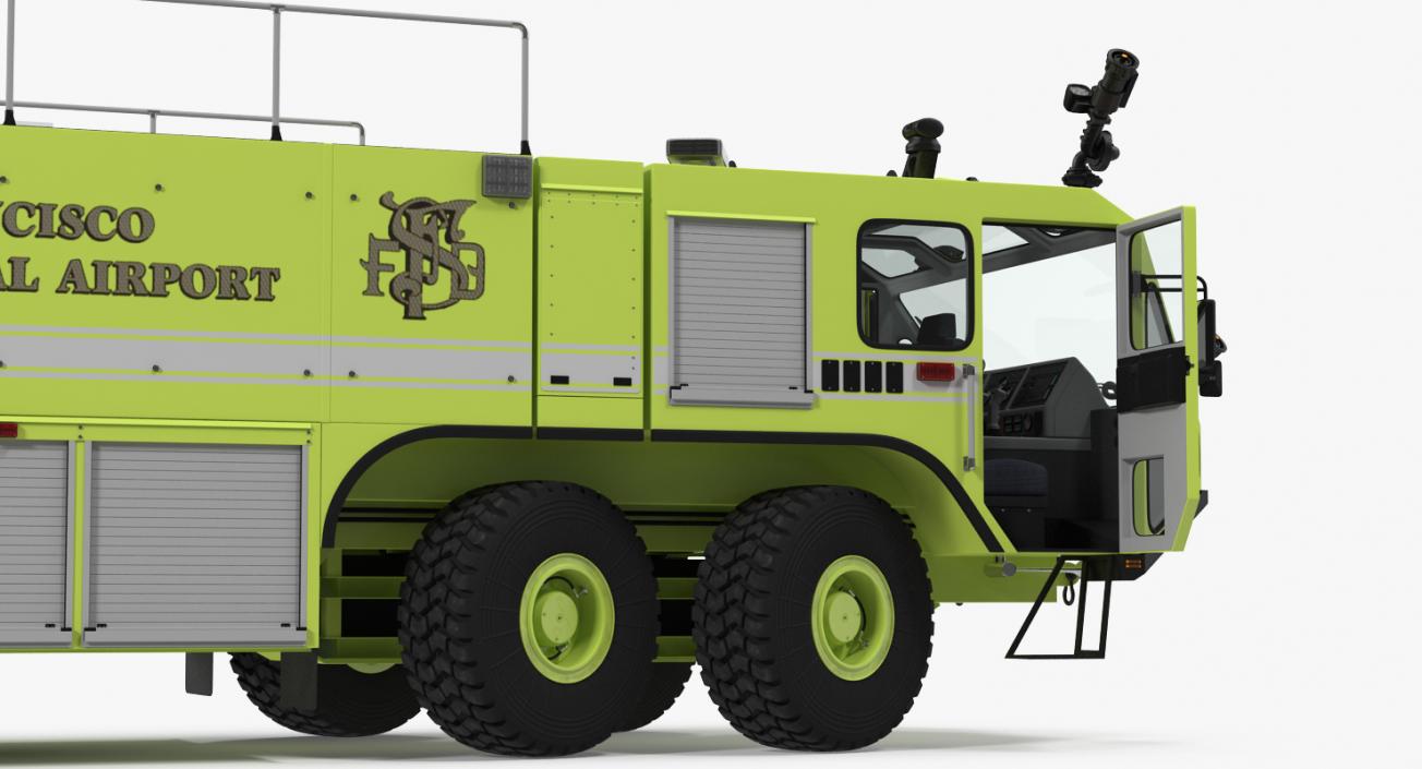 3D Oshkosh Striker 4500 Aircraft Rescue and Firefighting Vehicle