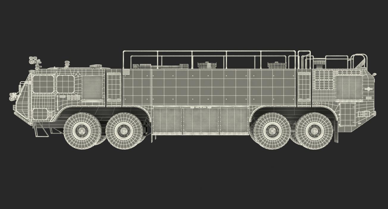 3D Oshkosh Striker 4500 Aircraft Rescue and Firefighting Vehicle