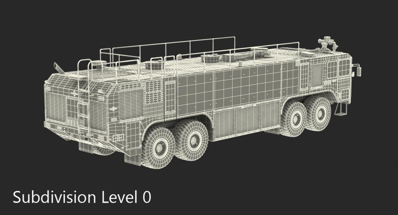 3D Oshkosh Striker 4500 Aircraft Rescue and Firefighting Vehicle